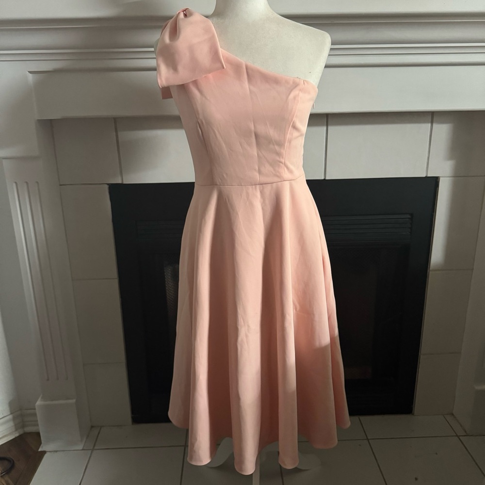 Gal Meets Glam Yvonne One Shoulder Dress Pink NWT Size 4